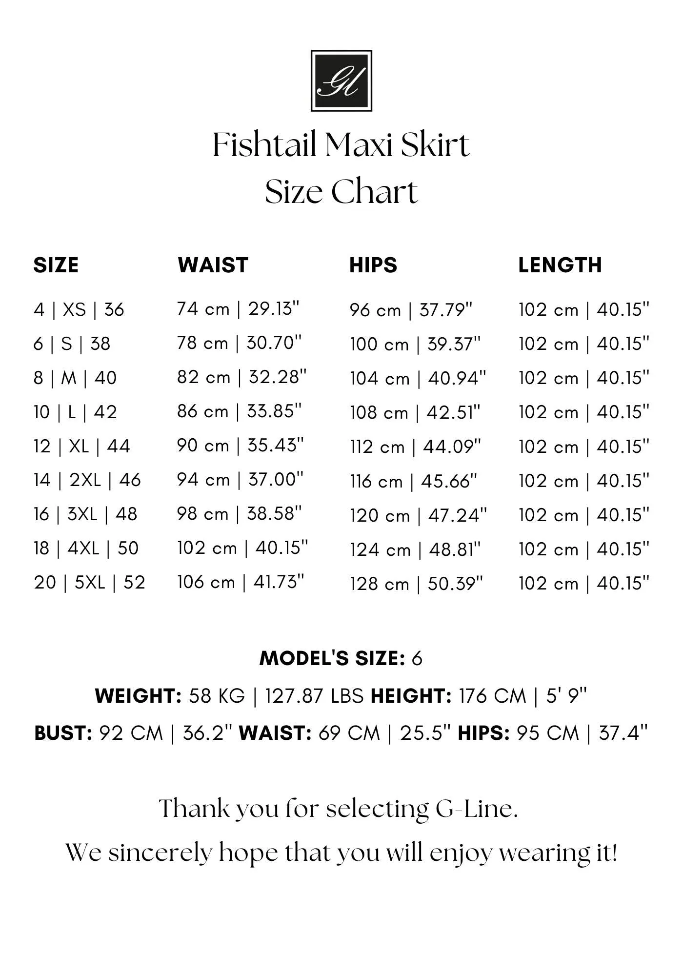 Brown Fishtail Maxi Skirt | Regular & Plus Size - G-Line
