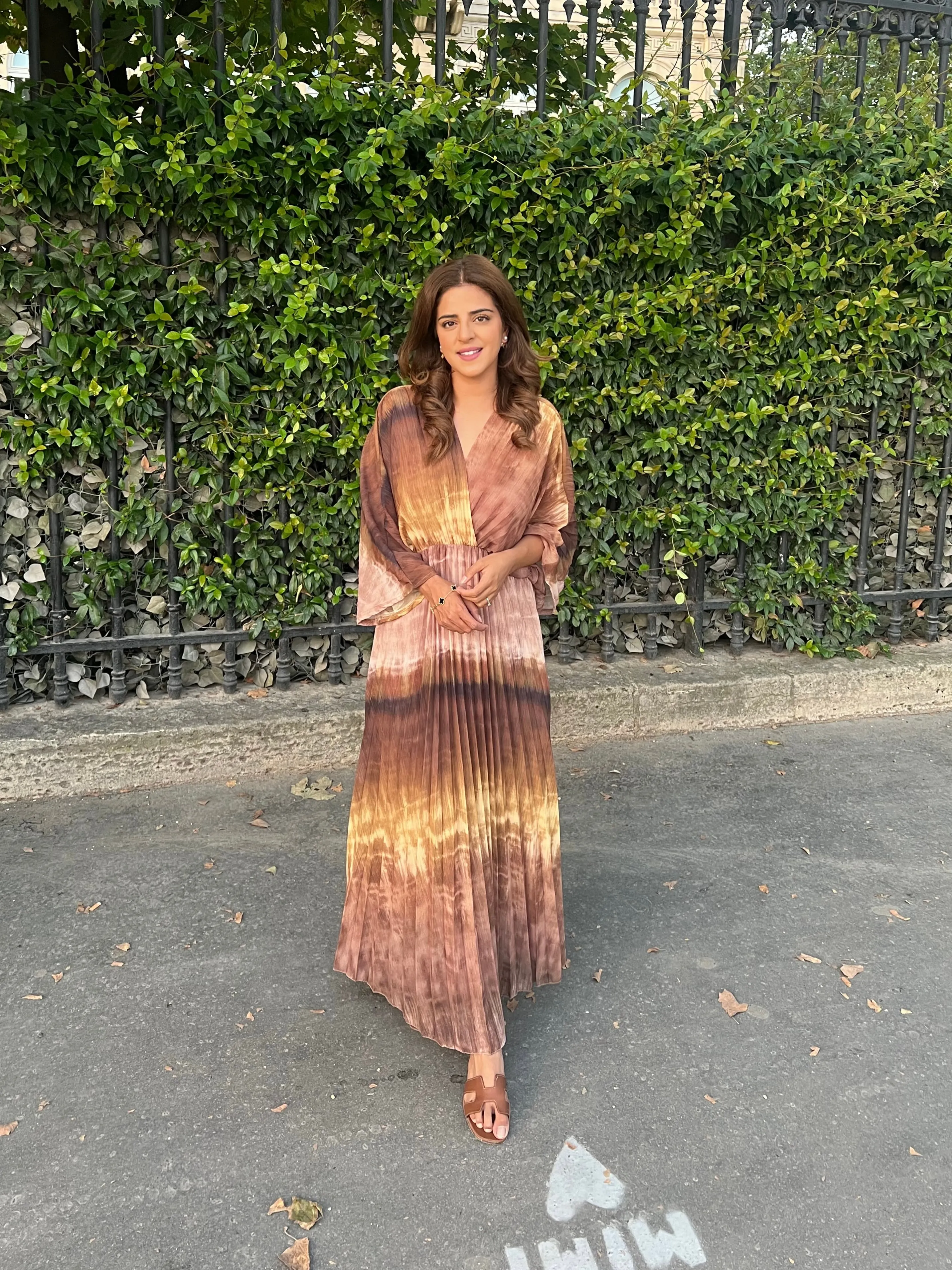 Mila dress in brown