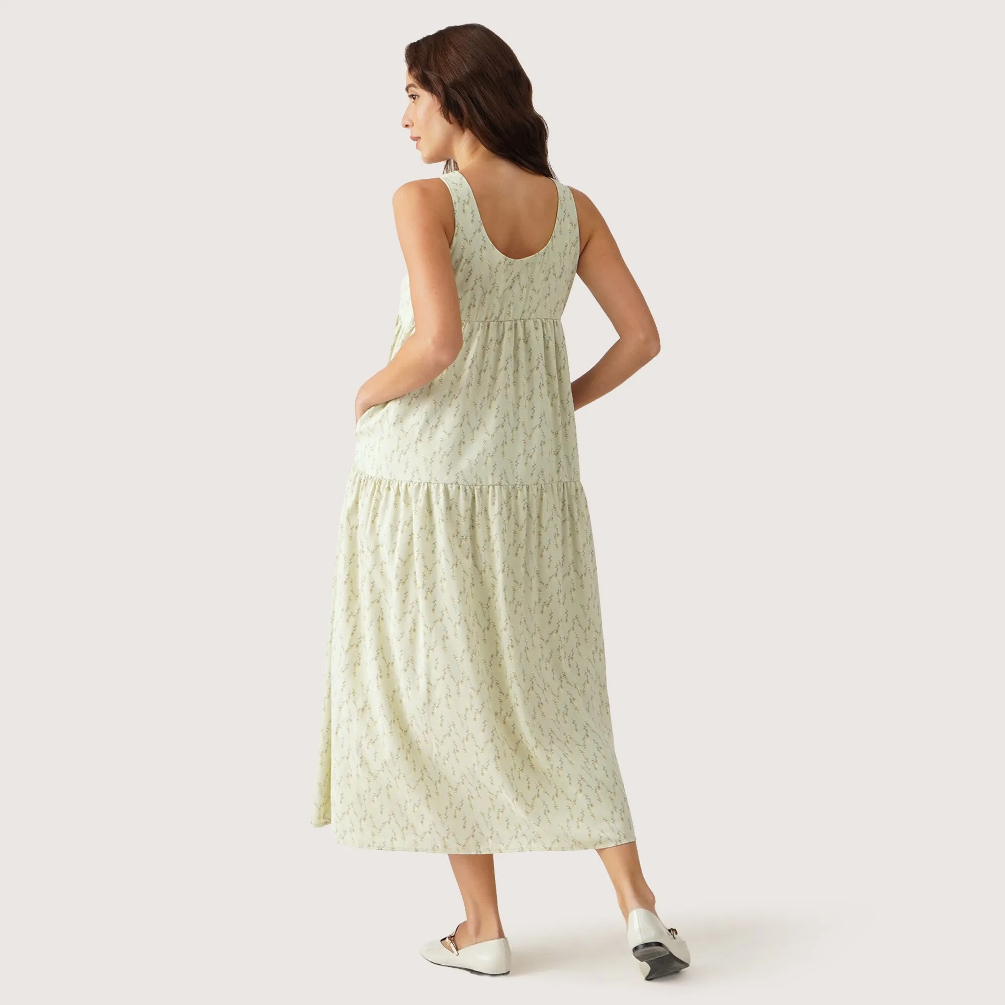 Tiered Floral Dress